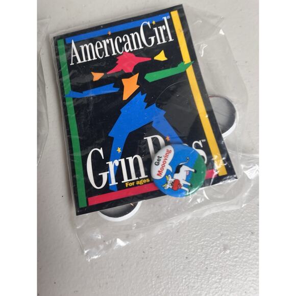 American Girl Pin Set American Girl Doll Grin Pins Lot of 2 Sealed Package NEW - Picture 8 of 8